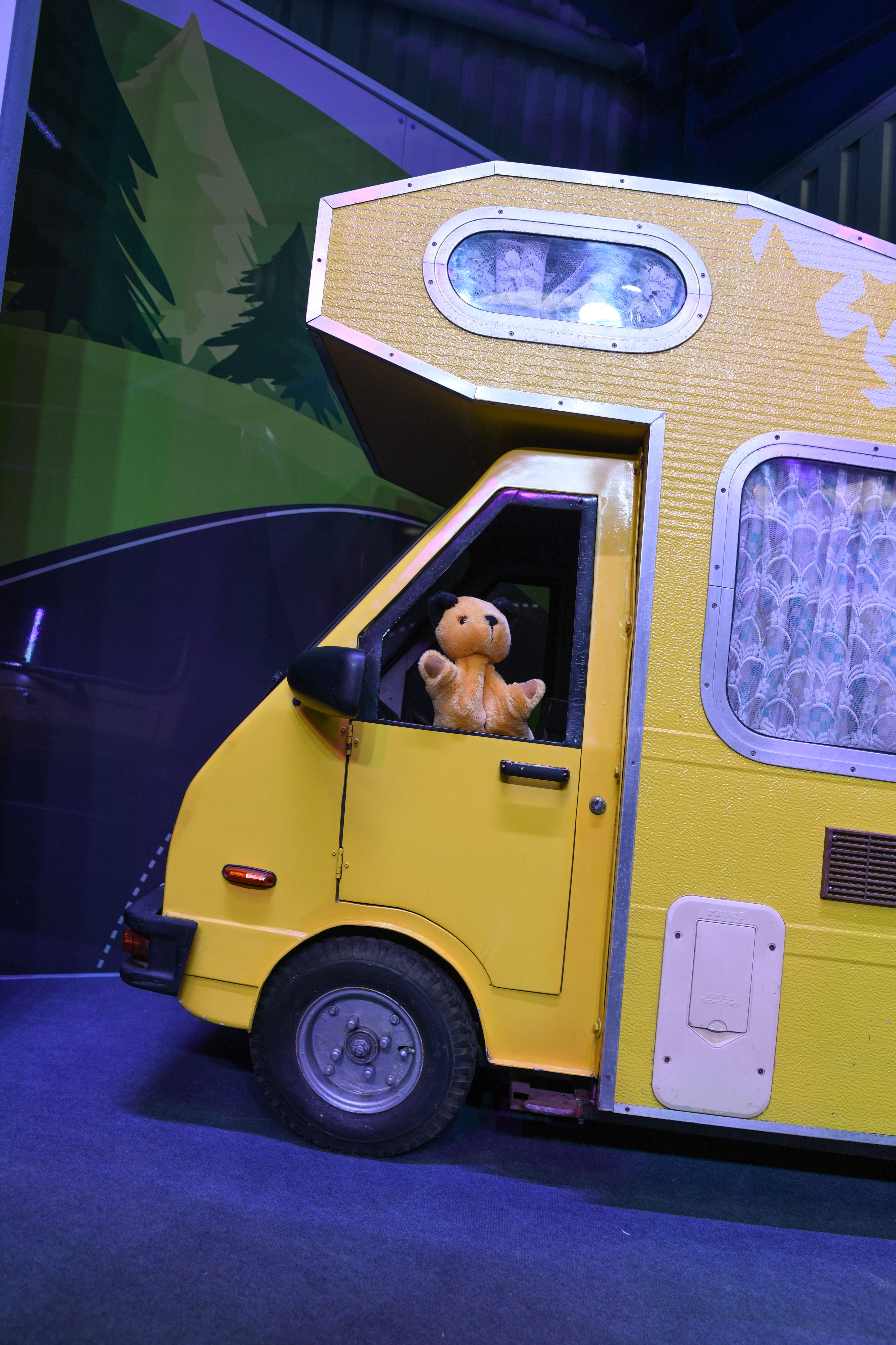 An image of Sooty in Sooty's Camper Van 